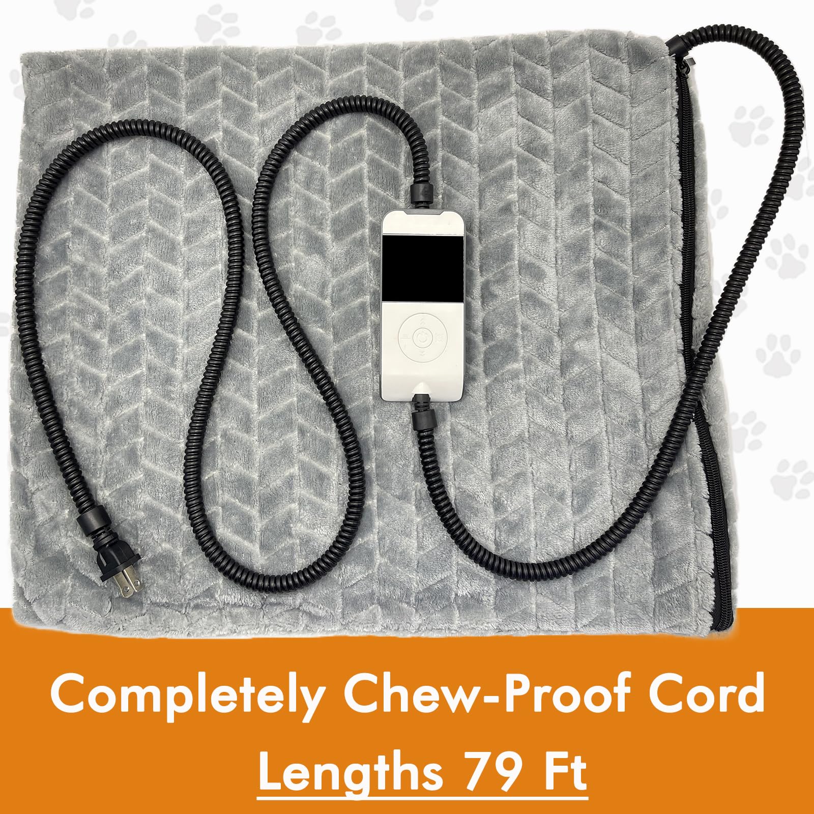 Heated Cat Bed - Chew-Proof Pet Heating Pad for Dogs & Cats - Perfect for Winter & Newborn Pets