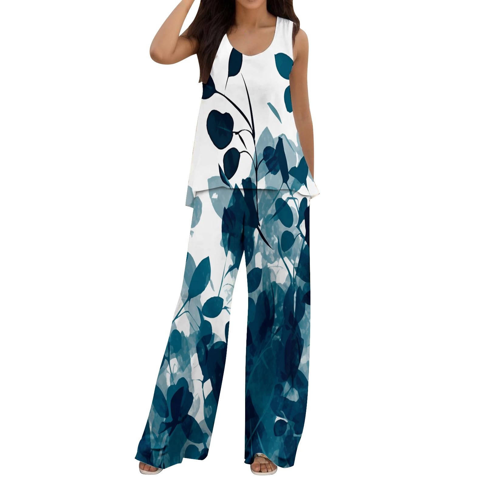 Women's Summer Outfits: 2-Piece Lounge Set & PJ Sets for Plus Size - Comfortable Casual Wear for Home, Travel & Vacation