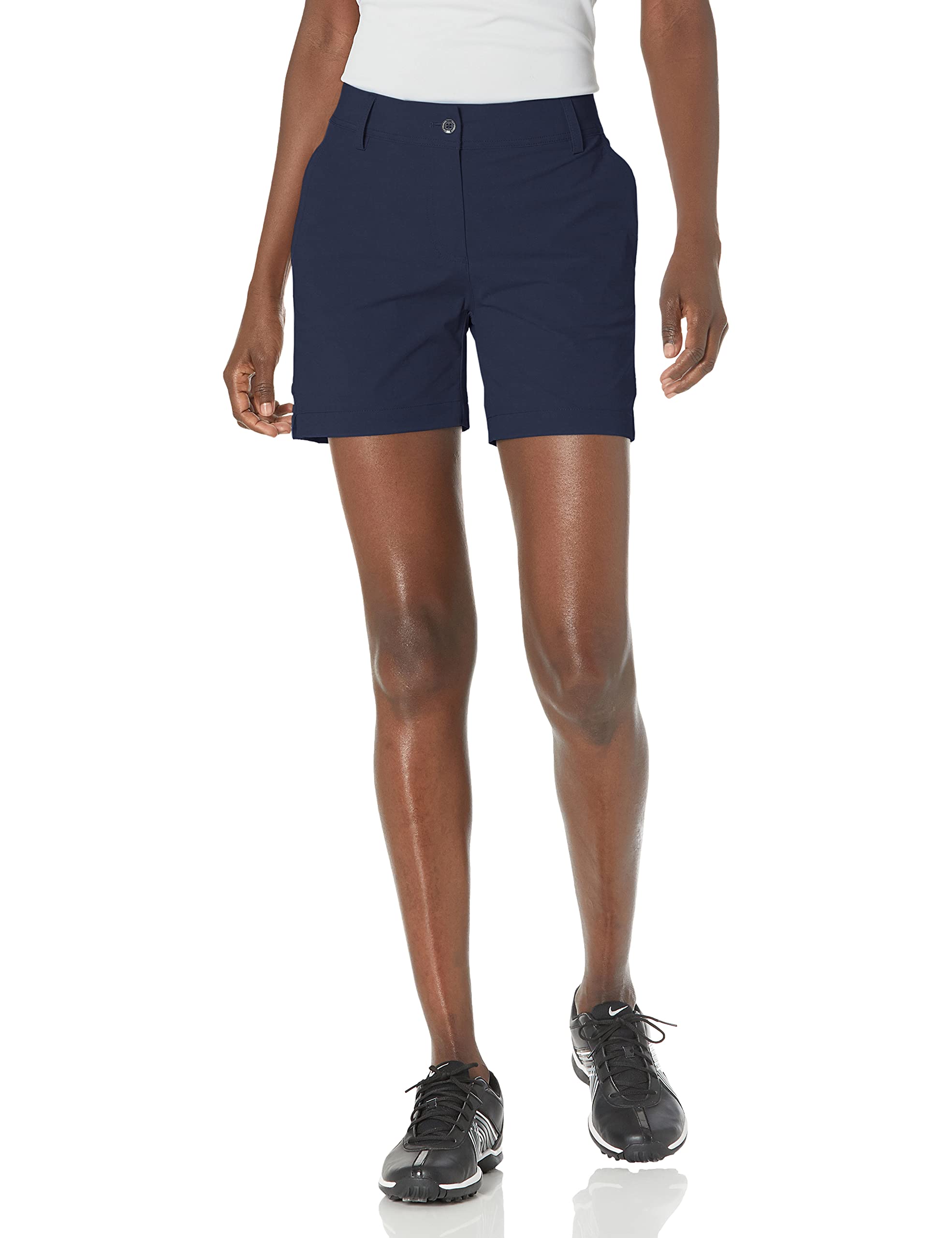 Cutter & Buck Women's Response 5-Inch Athletic Shorts - Lightweight Quick-Dry Running & Yoga Workout Shorts for Women