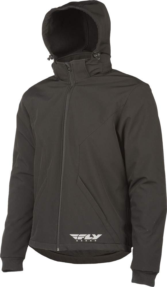Fly Racing Street Armored Tech Hoodie - Men's Motorcycle Riding Jacket with CE Armor (Large) - Perfect for Urban Commuting & Adventure Riding