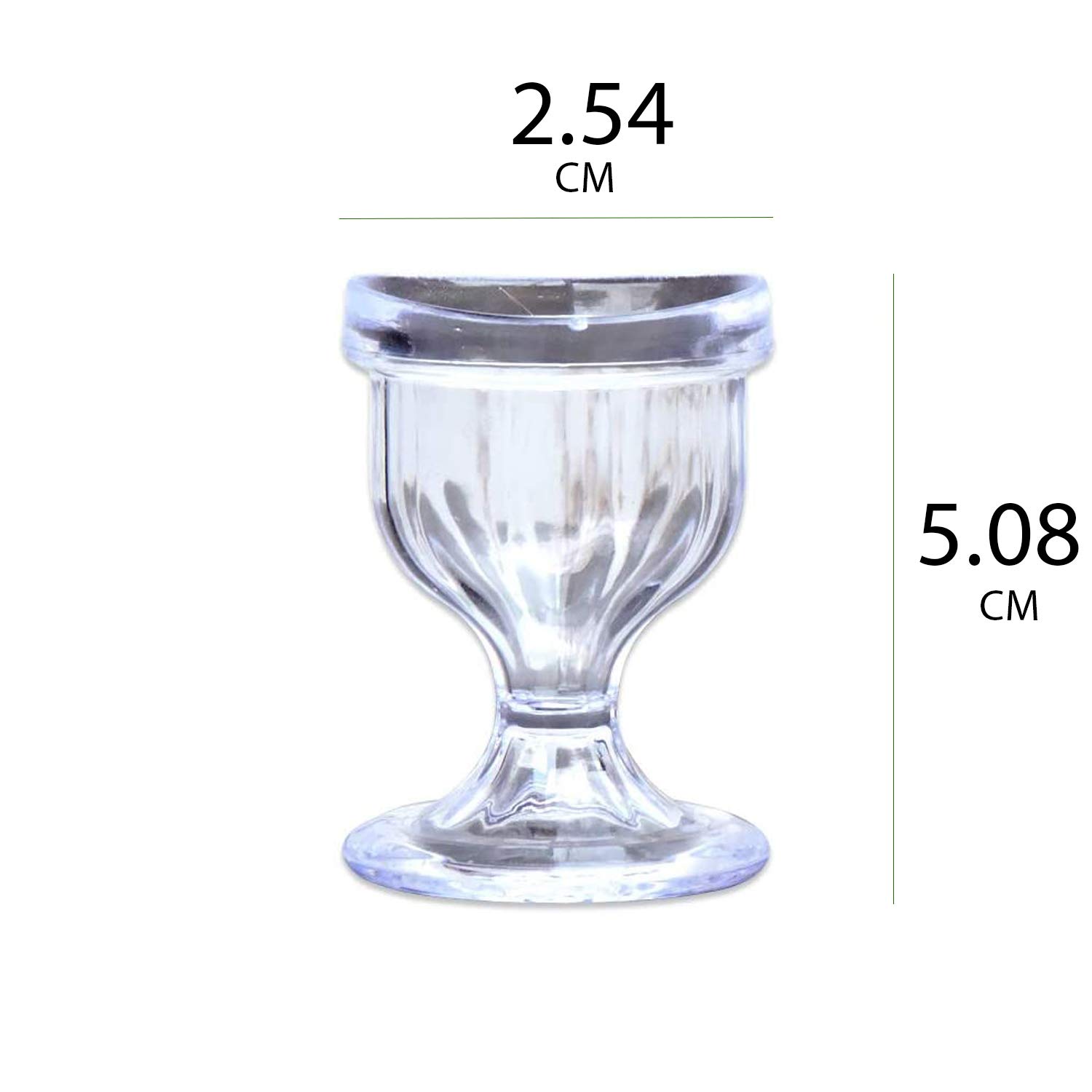 KannsSky Eye Wash Cups - Set of 2 Transparent Eye Cleaning Cups for First Aid, Rinse & Relief - Perfect for Allergies, Contacts, Irritation & Post-Surgery Care
