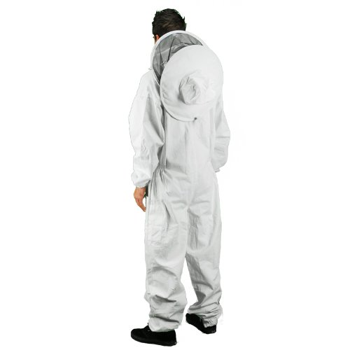 Professional Beekeeping Suit for Adults - Eco-Keeper Round Hood Beekeeper Suit with Veil (Large) - Full Protection Beekeeping Gear for Hive Inspection & Honey Harvesting