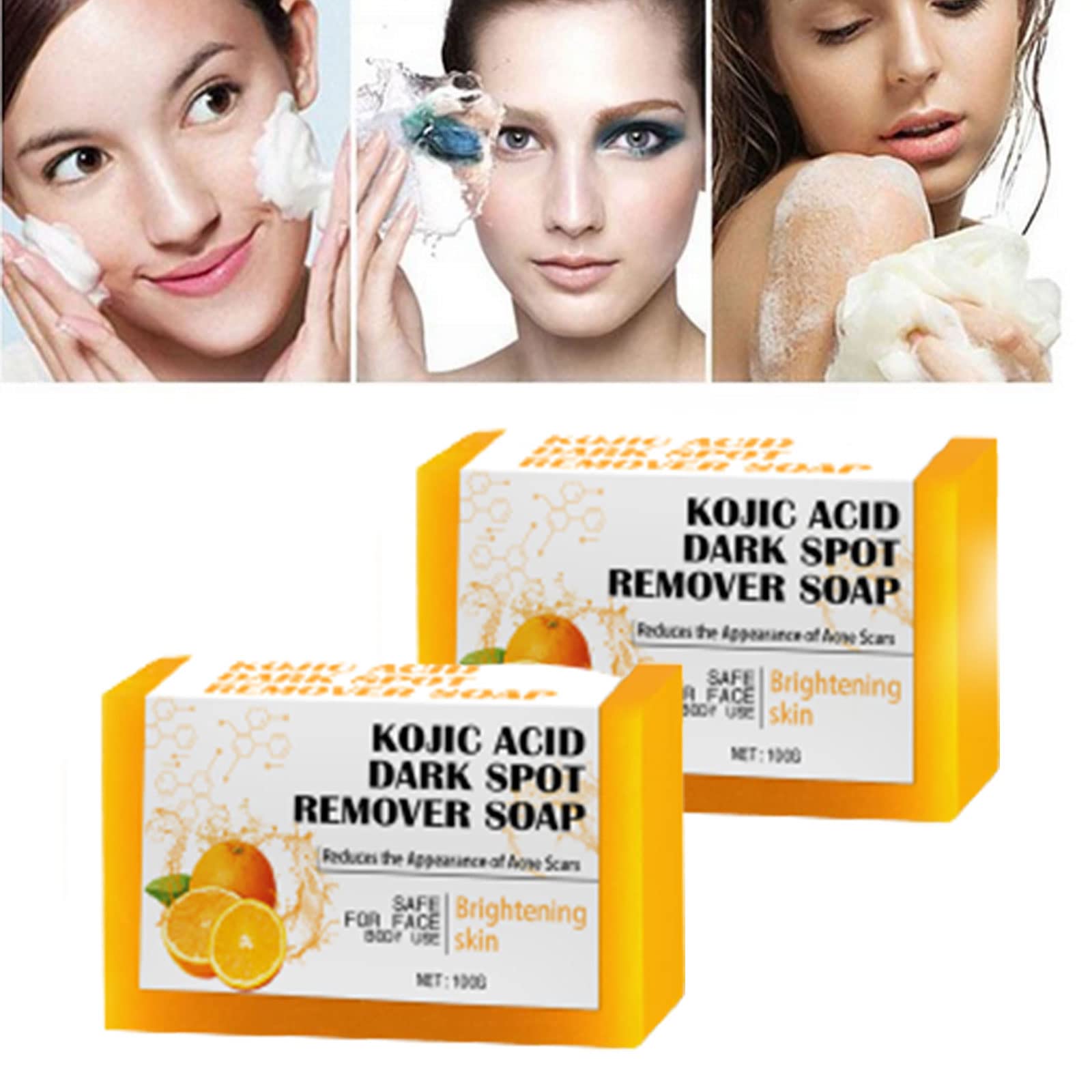 Kojic Acid Soap for Skin Lightening & Brightening - Booty Ho Soap for Women (2PCS) - Treats Hyperpigmentation, Dark Spots & Uneven Skin Tone - Perfect for Body Cleansing & Intimate Area Care