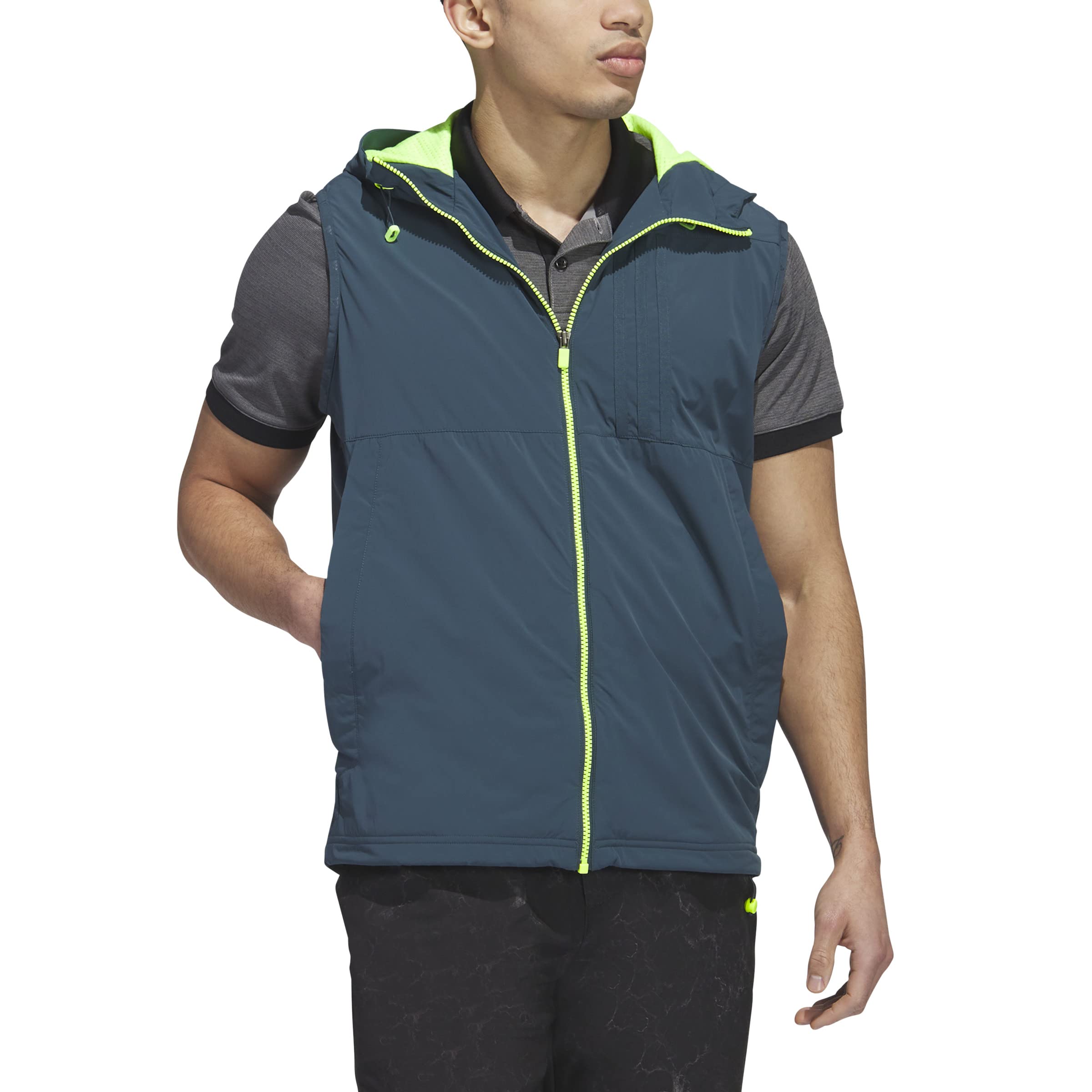 Adidas Men's Ultimate365 Tour Wind-Ready Golf Vest - Lightweight & Water-Resistant for All-Weather Performance on the Golf Course