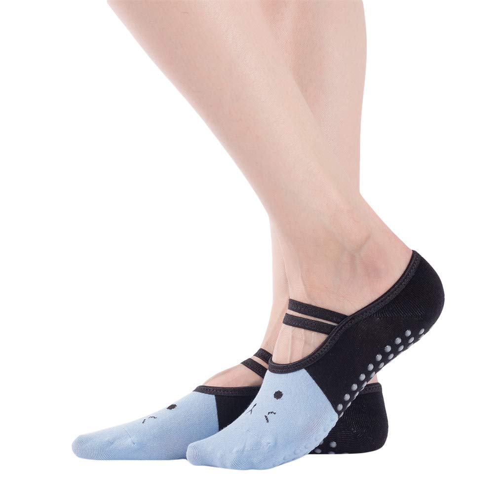 Non-Slip Cat Paw Yoga Socks for Women - Grip Ballet & Pilates Dance Socks with Animal Design - Perfect for Home Workouts, Studio Classes and Relaxation
