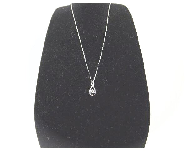 4℃ Diamond PT850 Necklace for Women - 18K White Gold Pendant with Genuine Diamonds, Elegant Gift for Anniversary, Valentine's Day & Special Occasions