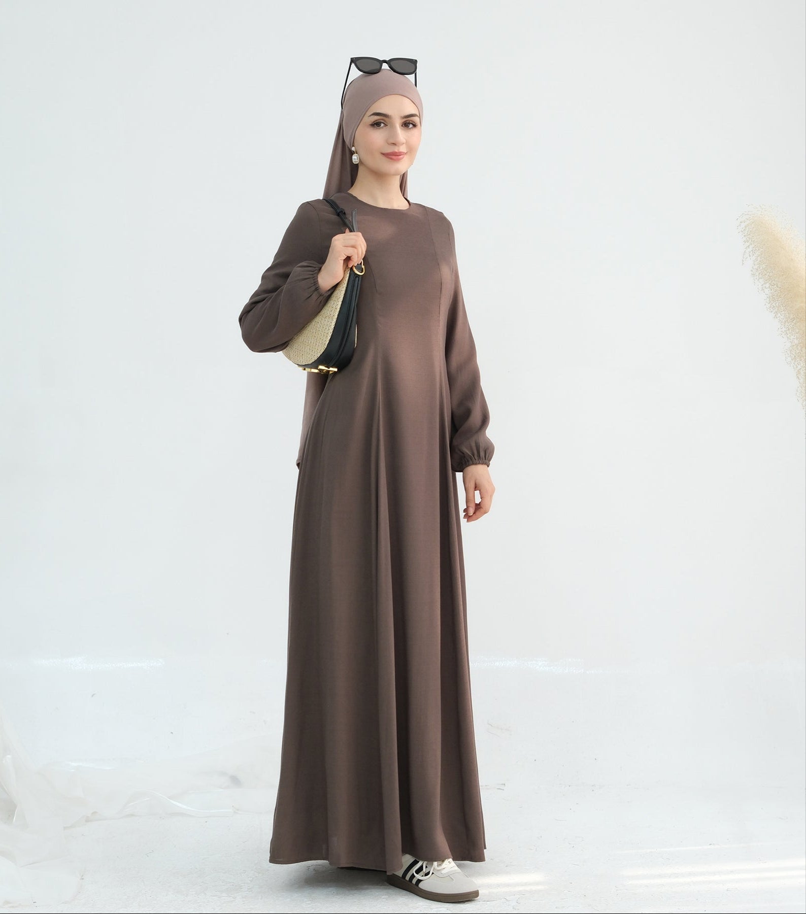 Isabella Maxi Dress for Women - Elegant Brown Long Flowy Summer Dress | Perfect for Beach, Vacation, and Casual Outings