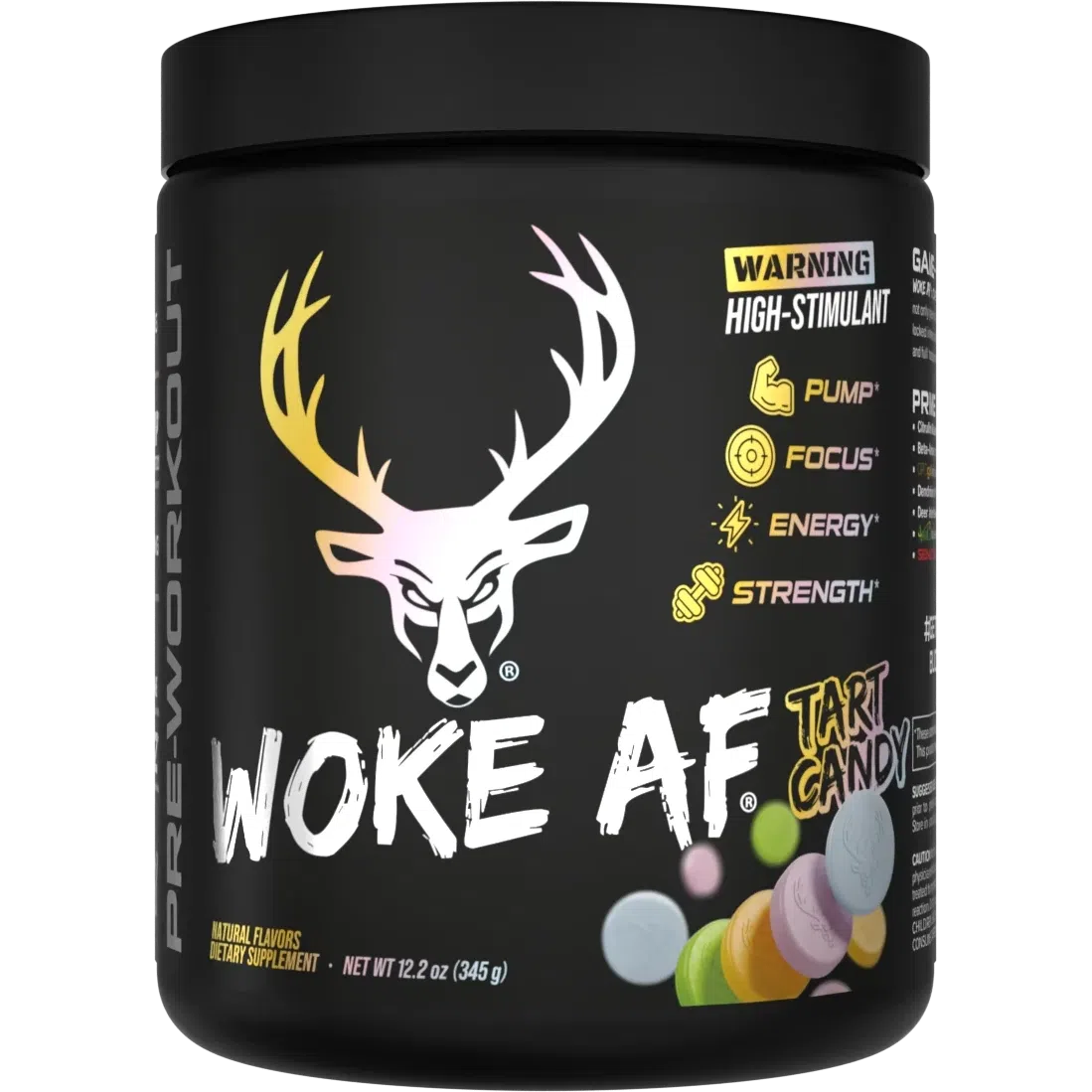 Bucked Up WOKE AF Pre-Workout Supplement - New Year's Limited Edition for Energy & Focus - Perfect for Gym, Fitness & Bodybuilding Training