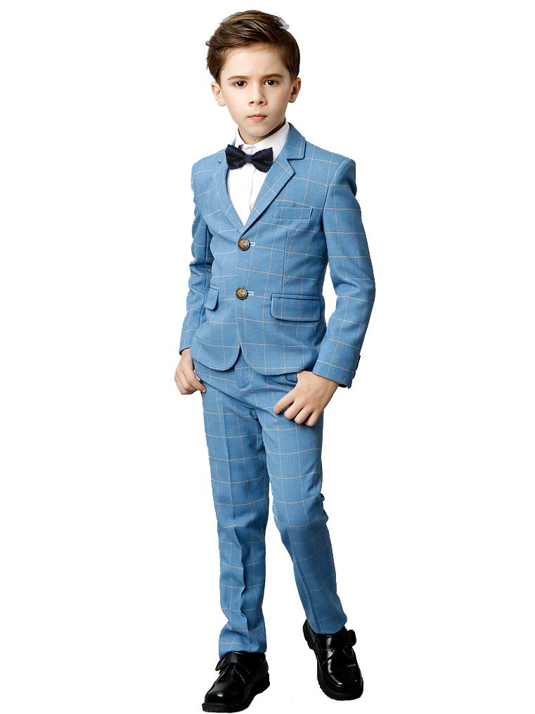 **YuanLu Boys Suit Set - Formal Wedding Ring Bearer Outfit, Kids Graduation Dress, Boys Blazer & Pants Set - Perfect for Weddings, Graduations & Special Occasions**