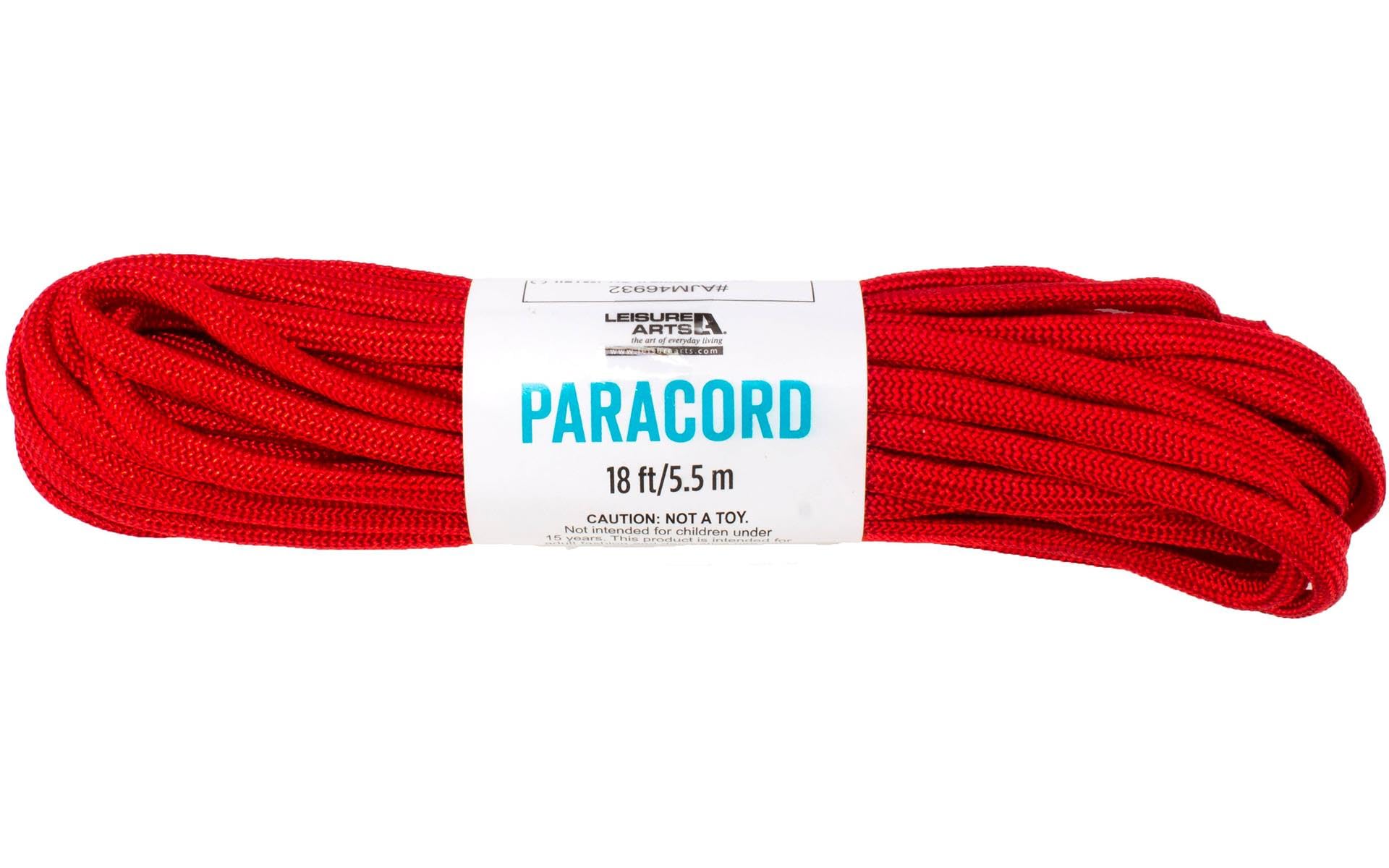 Premium Paracord Rope - 550lb Strength, Red - Ideal for Outdoor Survival, Camping, Hiking & DIY Crafts