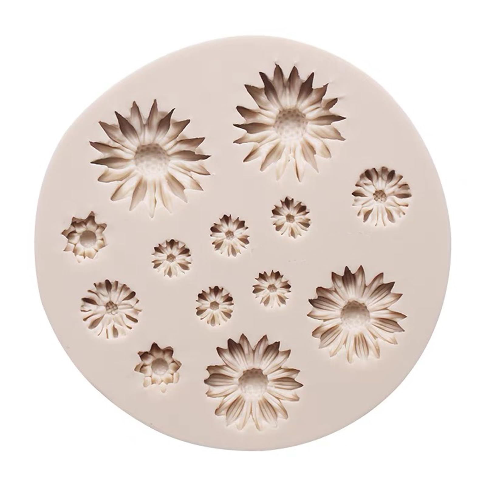 2Pcs Flower Polymer Clay Molds - Daisy Sunflower Rose Silicone Molds for Jewelry Making, DIY Crafts, Resin Art & Home Decor (13Daisy) | Perfect for Earrings, Pendants, Charms & Miniature Creations