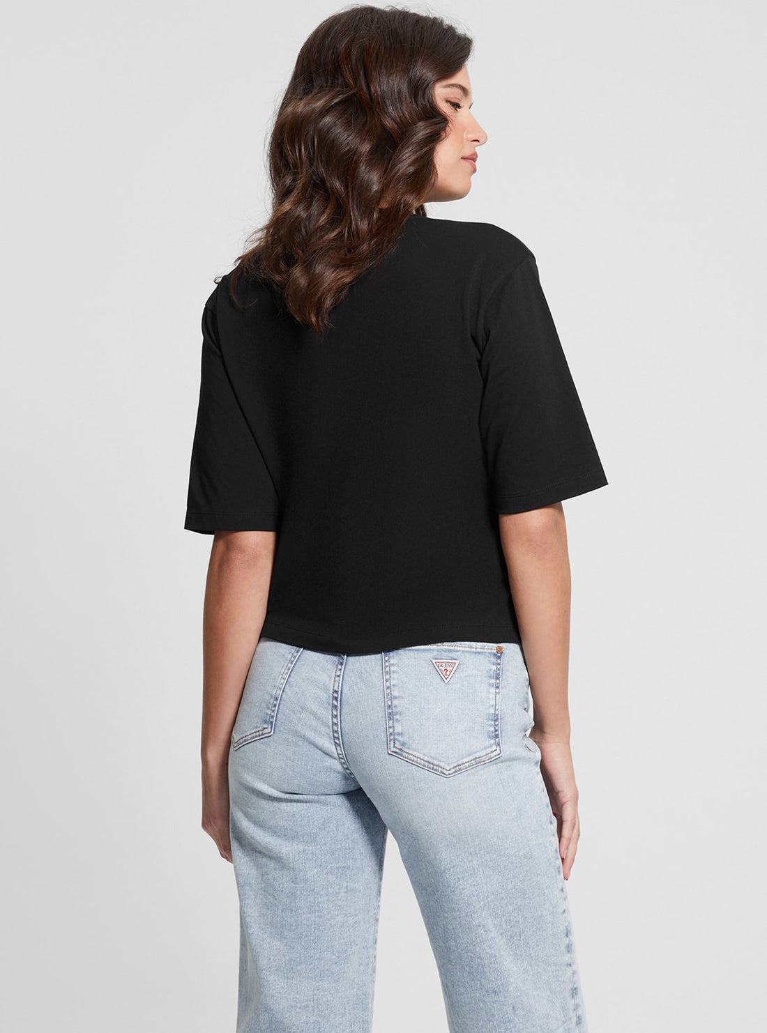 Black Aurelie Boxy T-Shirt for Women - Oversized Casual Tee Shirt | Comfortable Loose Fit Cotton Top for Everyday Wear, Street Style & Layering