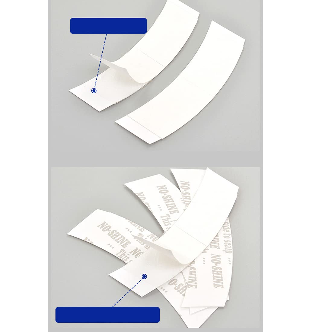 72Pcs Wig Tape Strips - Waterproof Double Adhesive for Toupee & Lace Wigs - Secure All-Day Hold
