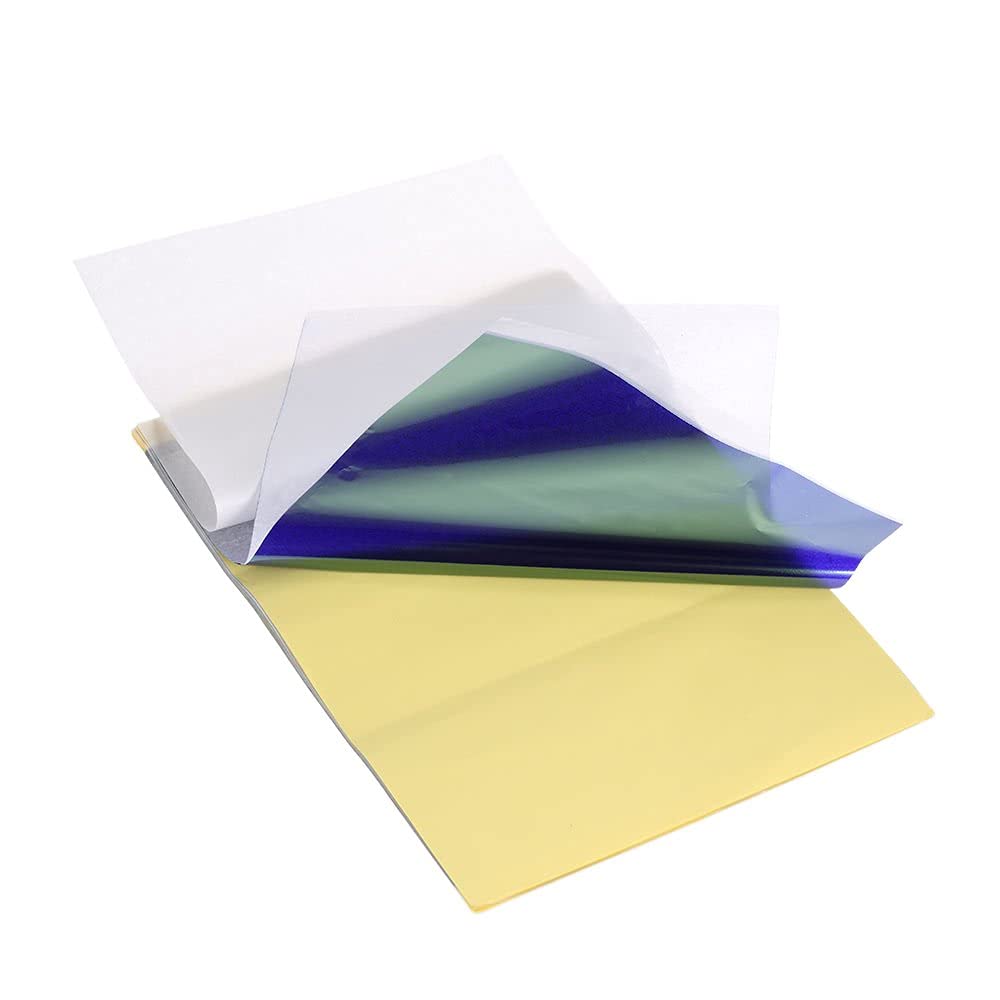 Professional Tattoo Stencil Transfer Paper - 5 Sheets Carbon Paper for Tattoo Artists | Perfect for Tattoo Design Transfer & Practice