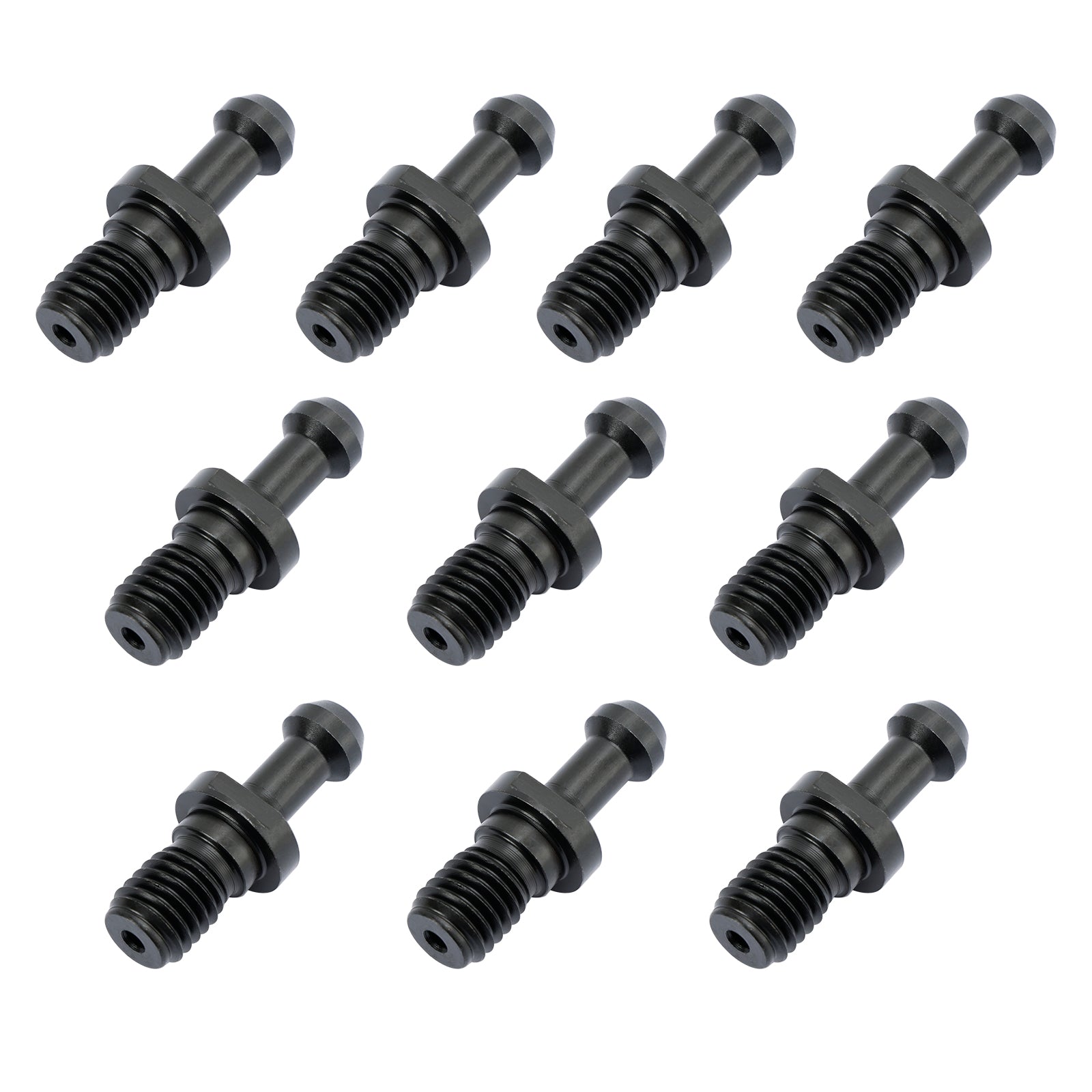 10Pcs CAT40 45° Pull Stud Retention Knob - Compatible with Haas & All CAT40 CNC Tool Holders - High Precision Black CNC Tool Accessories for Milling, Drilling & Lathe Operations