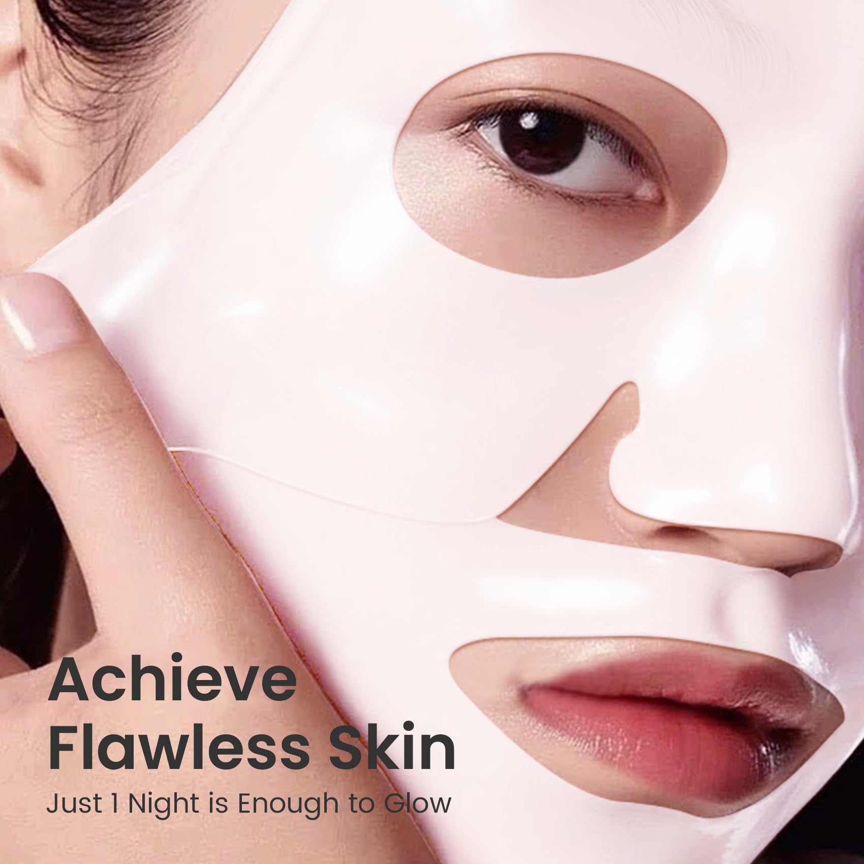 Elvira Pore Control Cleansing Oil & Bio-Collagen Face Mask Set - Korean Skincare for Sensitive Skin | Makeup Remover, Blackhead Removal, Firming & Hydrating Treatment | 4 Sheet Masks Bundle - Perfect for Night Routine, Spa Day & Travel Skincare