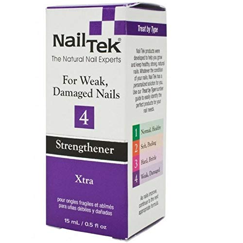 Nail Tek Treatments Xtra 4 - Strengthen & Repair Weak, Damaged Nails | Professional Nail Care Solution for Brittle & Peeling Nails | Perfect for Salon & Home Use