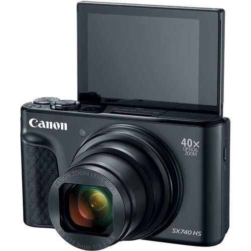 Canon PowerShot SX740 HS Digital Camera with 40x Optical Zoom, 4K Video, Wi-Fi & NFC - Perfect for Travel, Vlogging, and Everyday Photography