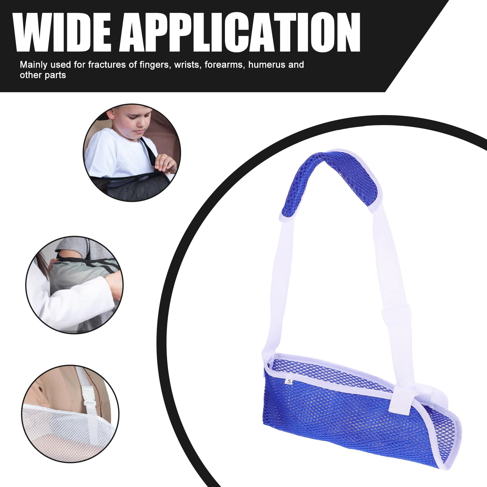 Breathable SUPVOX Arm Sling - Adjustable Shoulder Strap for Forearm & Shoulder Support - Perfect for Injury Recovery, Post-Surgery & Sports Rehabilitation