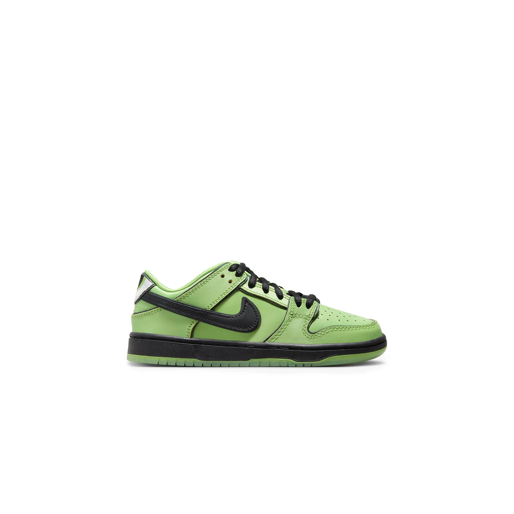 Powerpuff Girls x Nike SB Dunk Low Buttercup Sneakers for Kids - Cartoon Inspired Skate Shoes for Girls - Perfect for School, Skateboarding & Casual Wear
