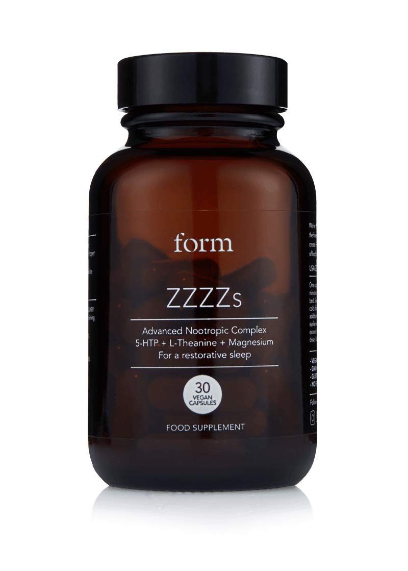 Form ZZZZs - Natural Nootropic Sleep Supplement with 5-HTP, Magnesium, Zinc & Calming Amino Acids | Promotes Deep, Restorative Sleep | Ideal for Nighttime Relaxation & Stress Relief