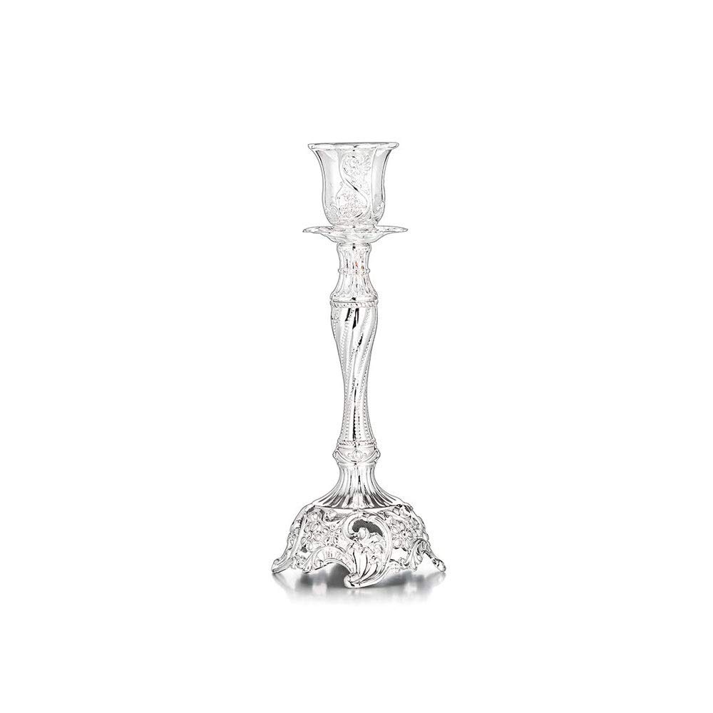 EKDSPW Silver Candlestick Holders - Elegant Metal Taper Candle Holders for Dining Table, Wedding Centerpieces, and Home Decor