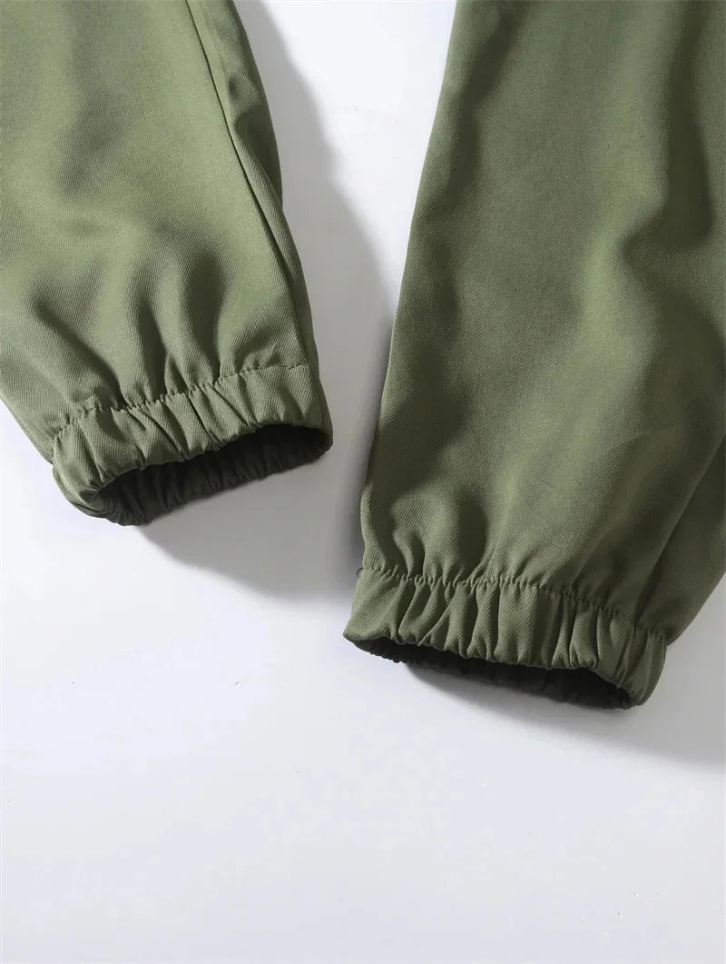 Men's Cargo Pants - Loose Fit Straight Leg Joggers, Large Size Casual Sweatpants with Multiple Pockets | Outdoor Hiking, Workwear & Streetwear Fashion