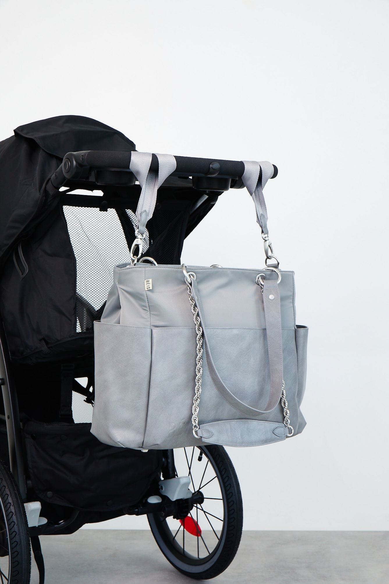 Premium Gray Diaper Bag for Moms - Spacious, Stylish & Waterproof Baby Essentials Organizer - Perfect for Travel, Daycare & On-the-Go Parenting