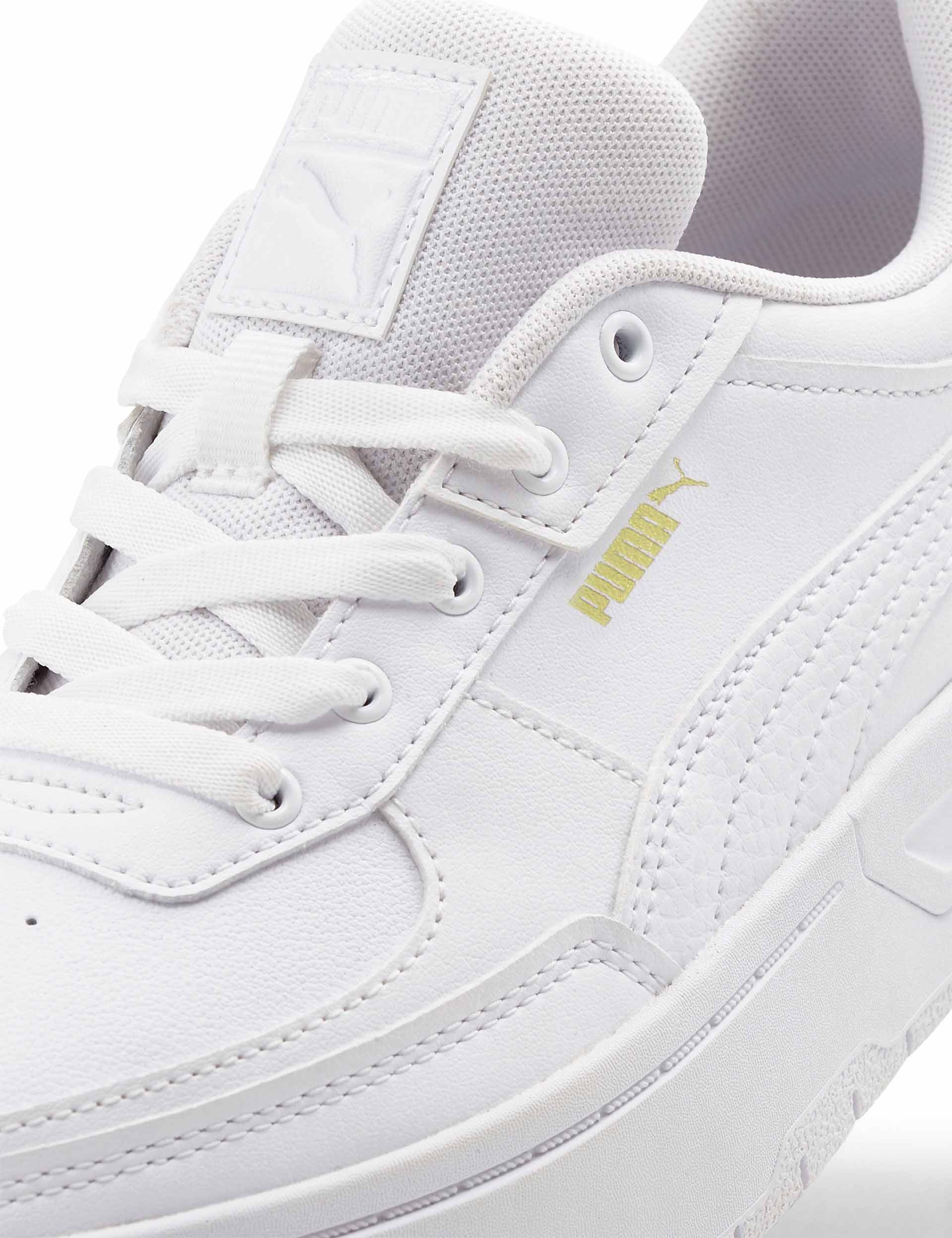 Cali Dream White Leather Sneakers for Women - Comfortable Casual Walking Shoes for Everyday Wear & Fashion Outfits