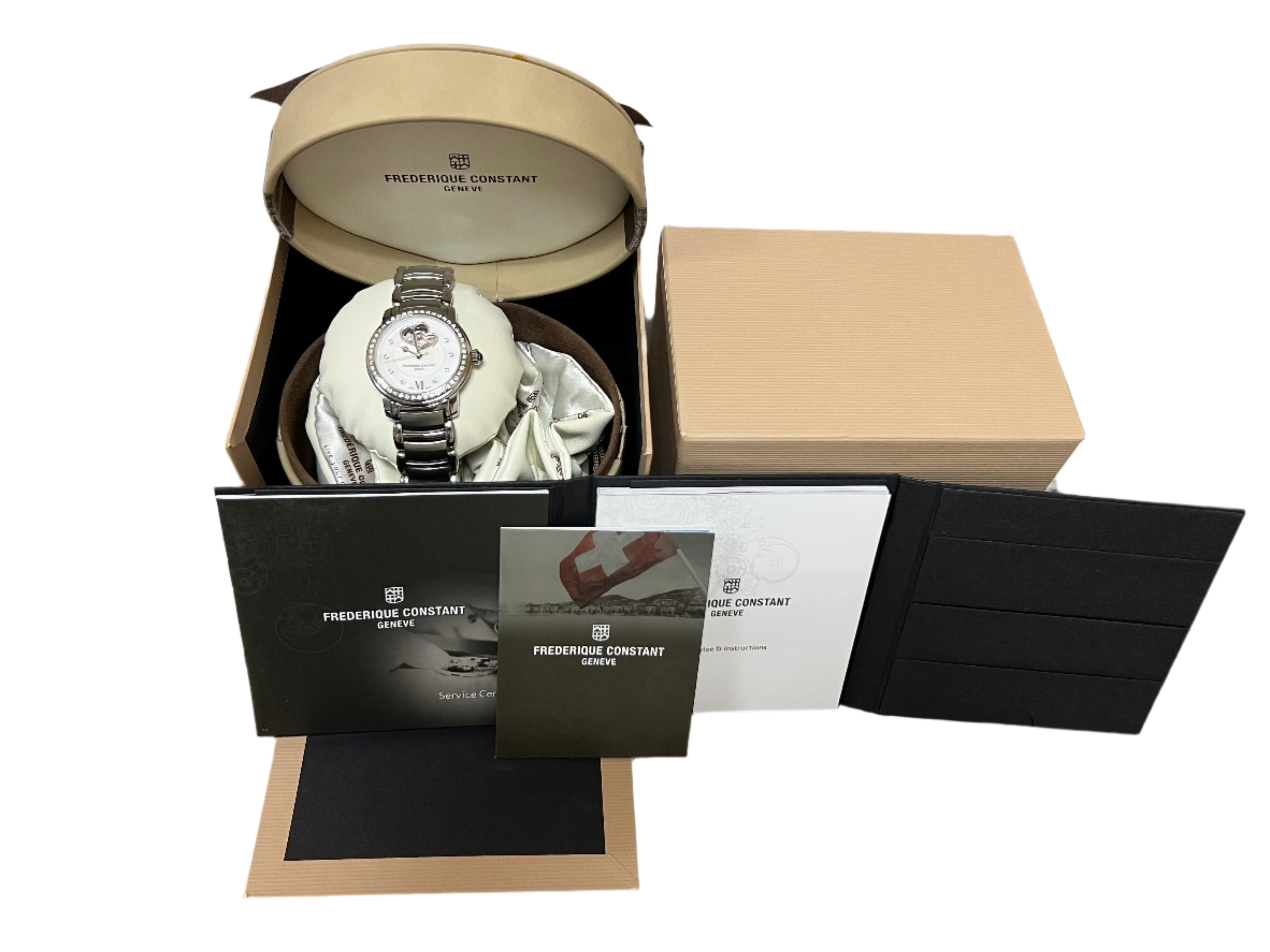 Frederique Constant Heart Beat Ladies Watch - Stainless Steel & Diamonds - Luxury Women's Timepiece for Formal Events, Business Meetings & Special Occasions