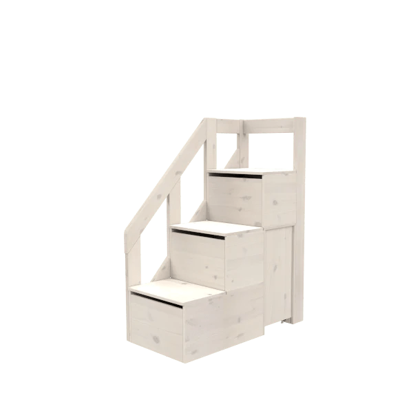 128 cm Mid Sleeper Bed Staircase - Safe & Sturdy Ladder for Kids Bunk Beds - Perfect for Bedrooms, Dorms & Small Spaces