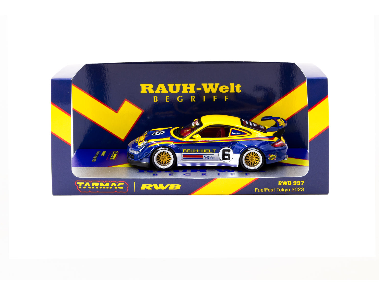 Tarmac Works 1/43 Scale RWB Porsche 997 FuelFest Tokyo 2023 Limited Edition Diecast Model Car - Perfect for Collectors, Display, and Racing Enthusiasts