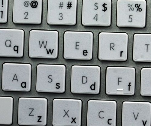 4-Pack English Lowercase Keyboard Stickers - Black Letters on Transparent Background for Apple MacBook, Laptop & Desktop (Perfect for Typing Practice & Keyboard Customization)