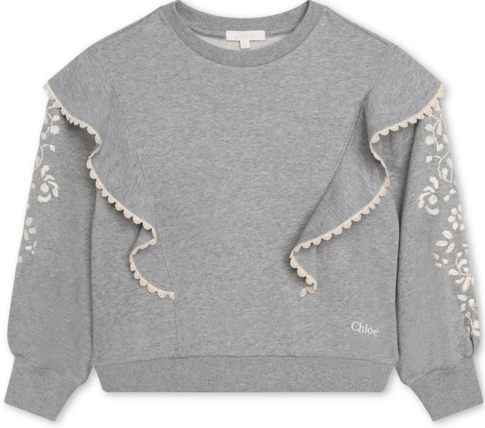 Chloe Embroidered Sweatshirt for Women - Soft & Stylish Pullover for Casual Wear, Lounge & Everyday Outfits