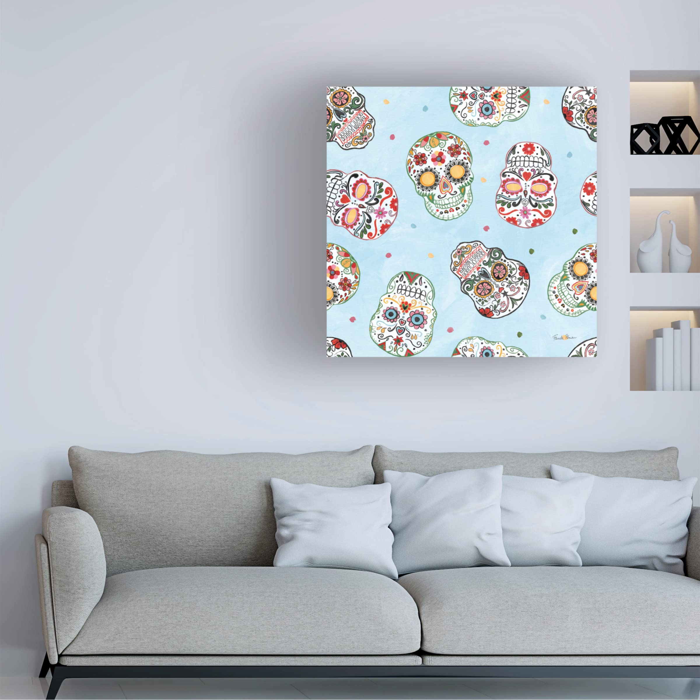 Farm Signs Pattern IIIE Canvas Wall Art by Anne Tavoletti - Handmade Countryside Decor for Living Room, Bedroom & Office