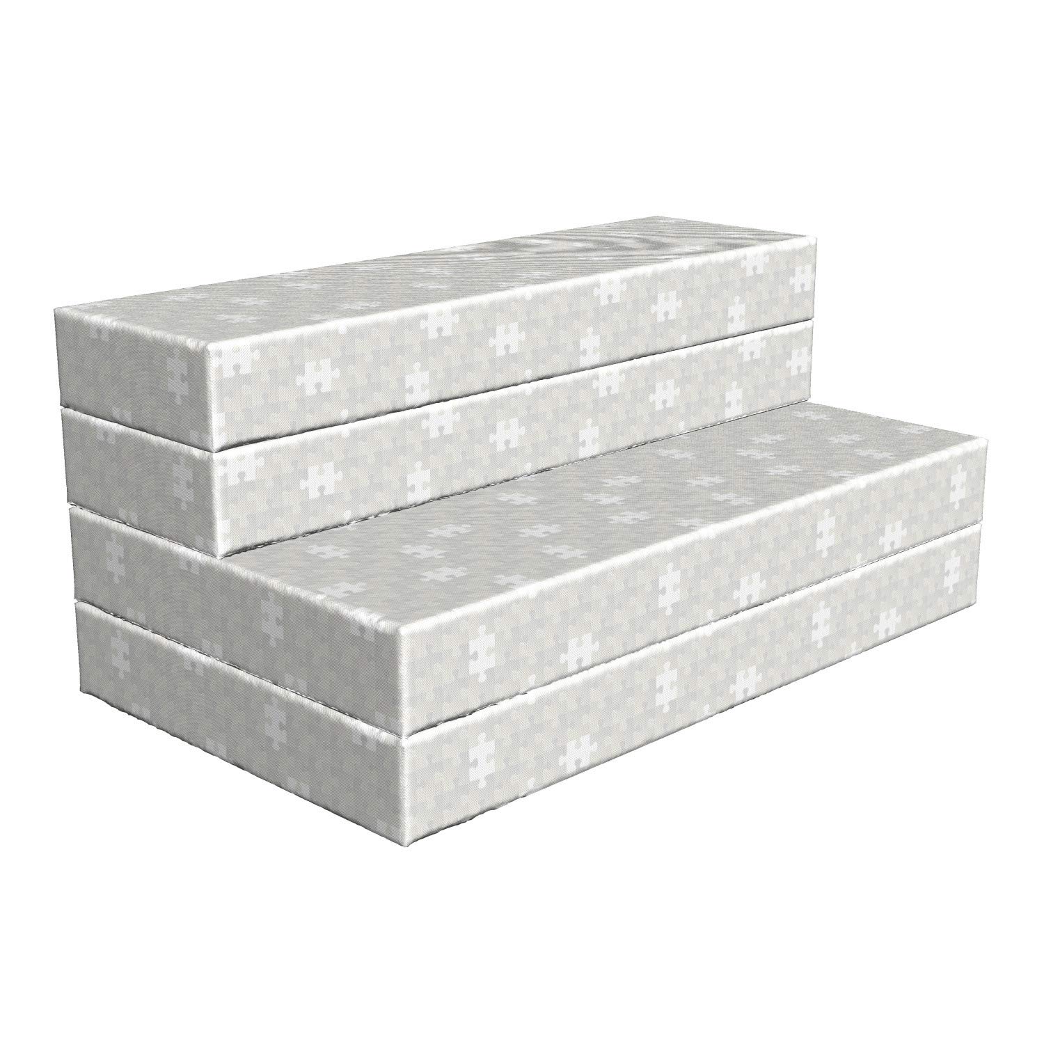 Ambesonne Grey Foldable Mattress for Gaming & Hobbies - 78.7