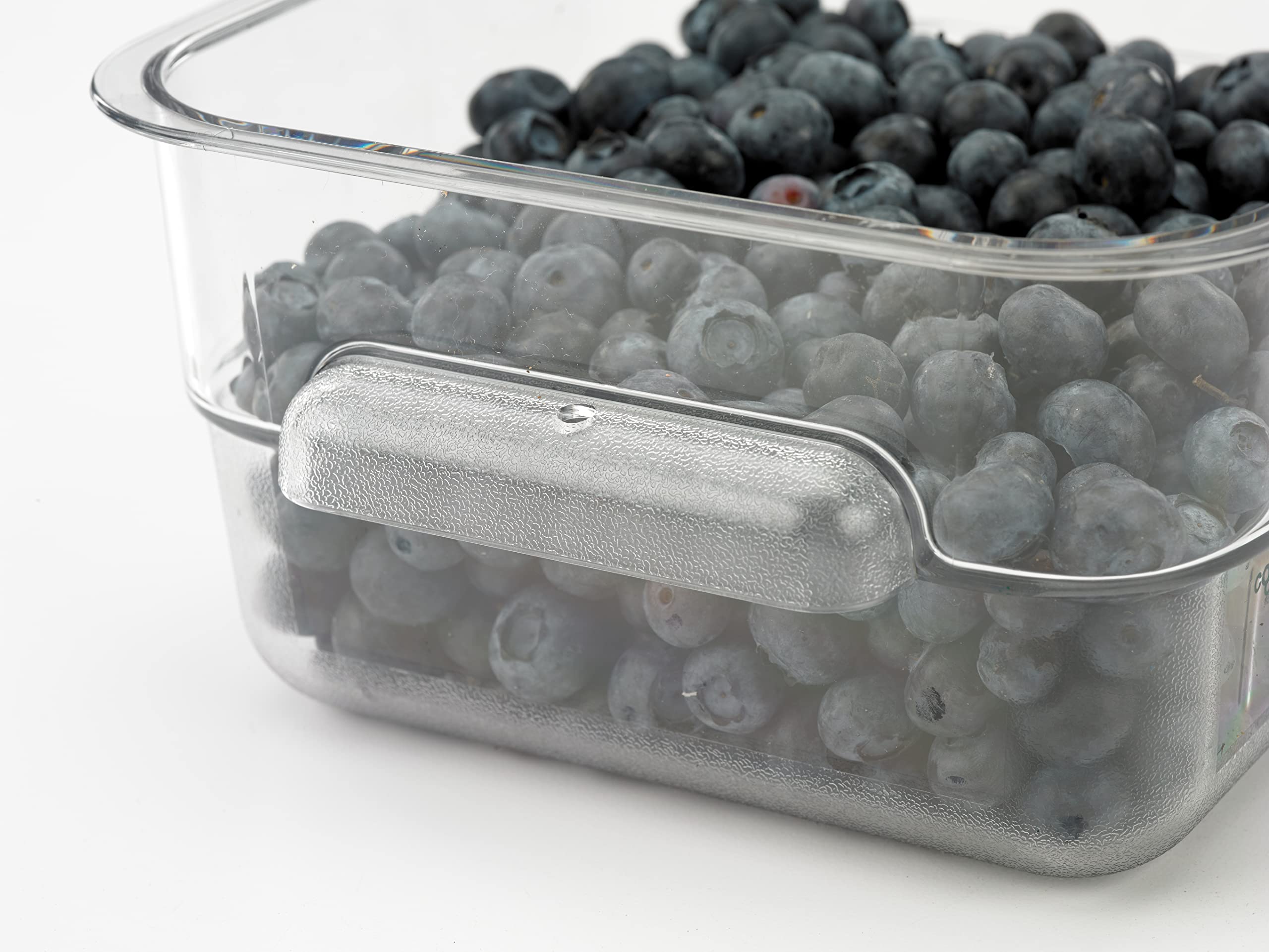 Carlisle 2-Quart Clear Polycarbonate Square Food Storage Container - Stackable Design for Catering, Buffets, Restaurants - Perfect for Meal Prep, Leftovers & Commercial Kitchen Organization