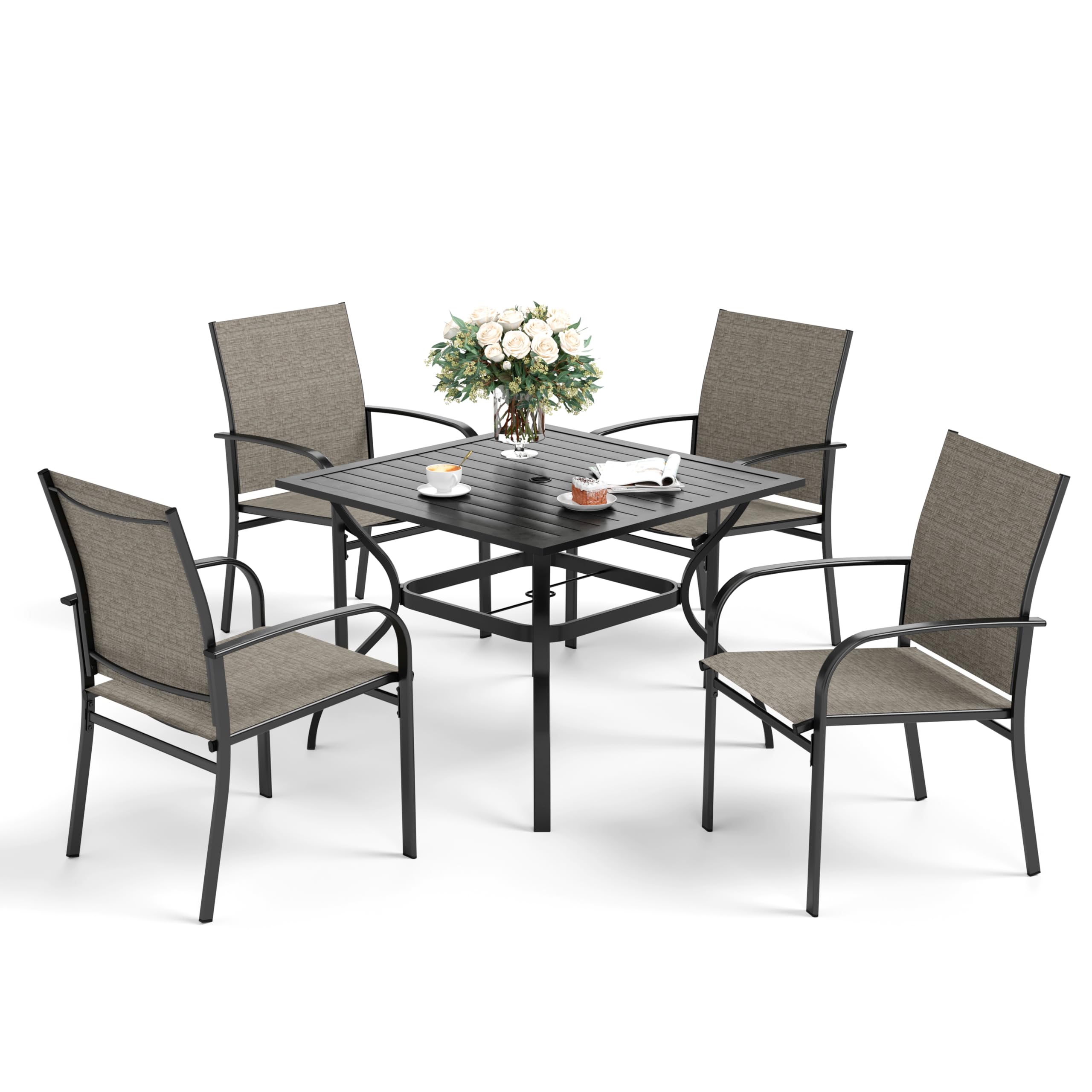 5-Piece Outdoor Patio Dining Set for 4 - 37