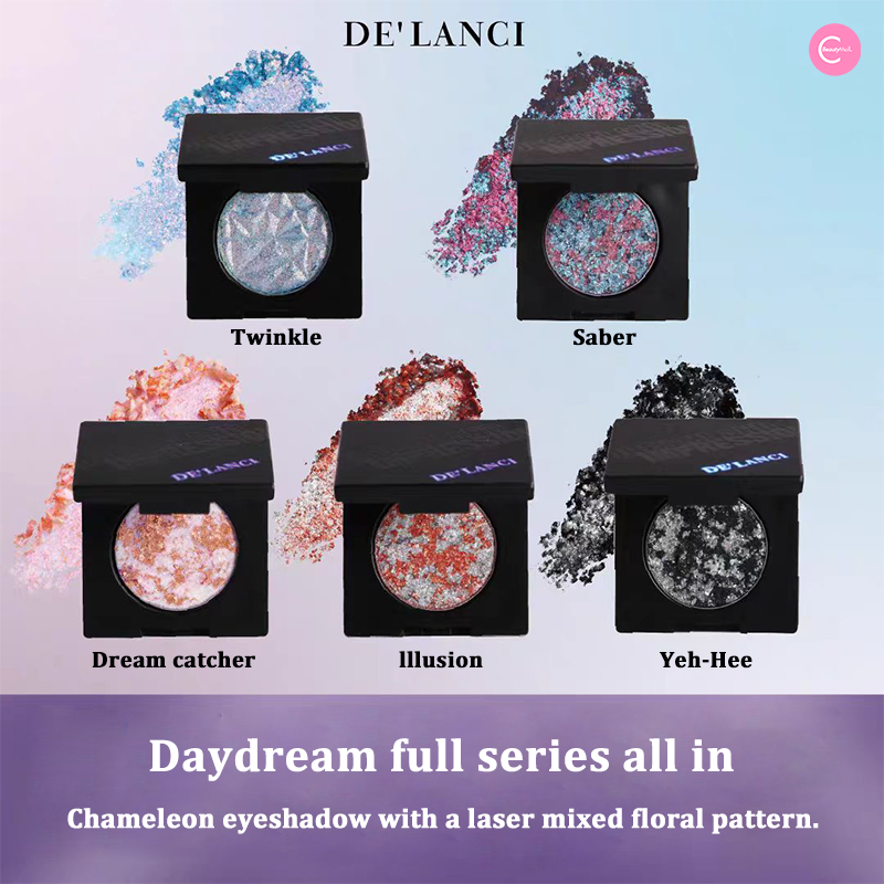 DE'LANCI Daydream Series Eyeshadow Palette - 12 Highly Pigmented Matte & Shimmer Shades for Professional Makeup | Perfect for Everyday Wear, Party & Special Occasions