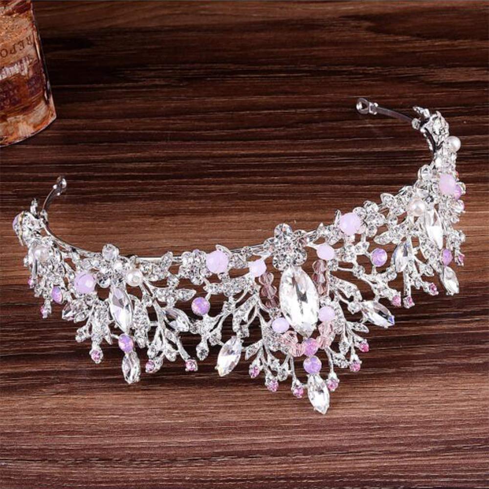 Sparkling Rhinestone Tiara Hair Crown - Elegant Crystal Wedding Headpiece for Women & Girls | Perfect for Bridal, Prom, Pageant & Special Occasions