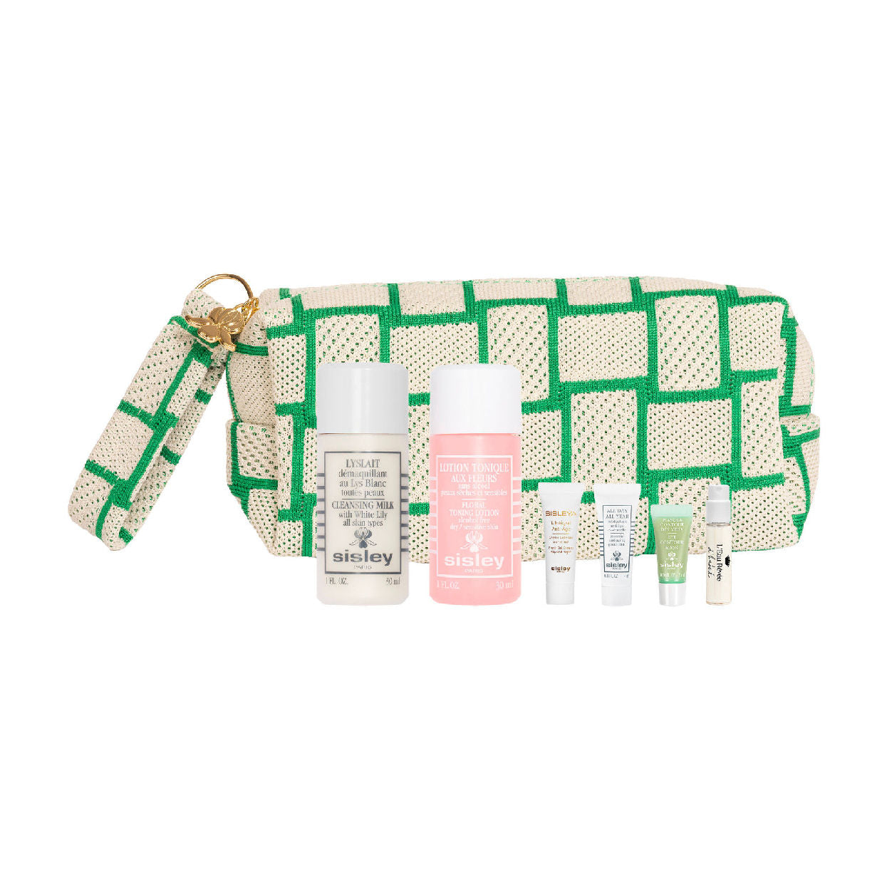 Sisley Damier Pouch Free Gift with Purchase - Luxury Cosmetic Bag for Makeup & Travel Essentials | Perfect for Daily Use, Gifting & Beauty Storage
