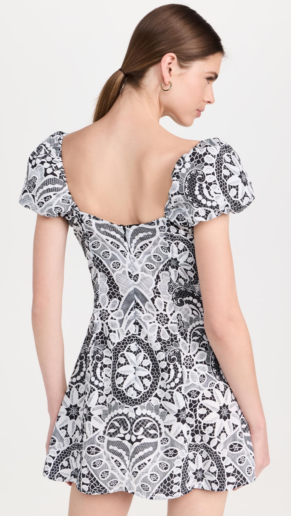 For Love & Lemons Women's Taylor Mini Dress - Floral Lace Short Dress for Summer, Party, Date Night & Special Occasions