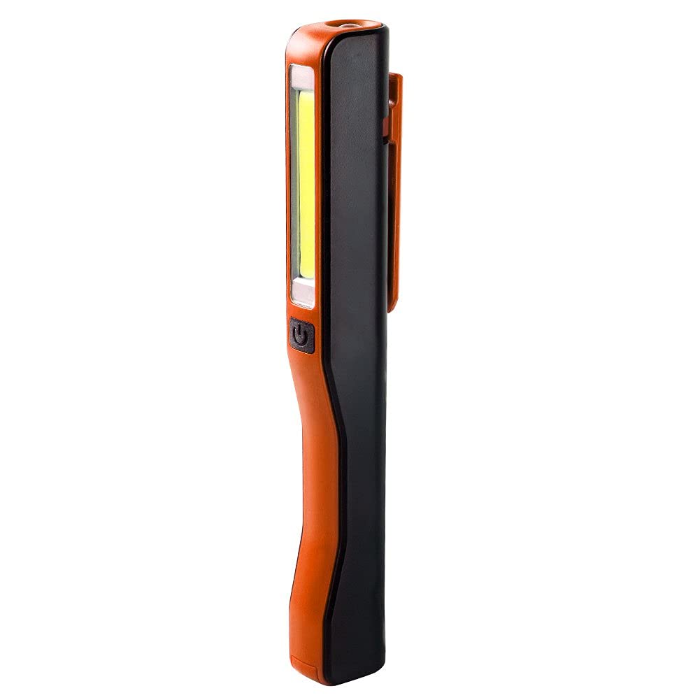 Super Bright COB LED Flashlight - Portable LED Work Light & Inspection Torch with Magnetic Pen Clip | Perfect for Camping, Hiking, Emergency & DIY Projects