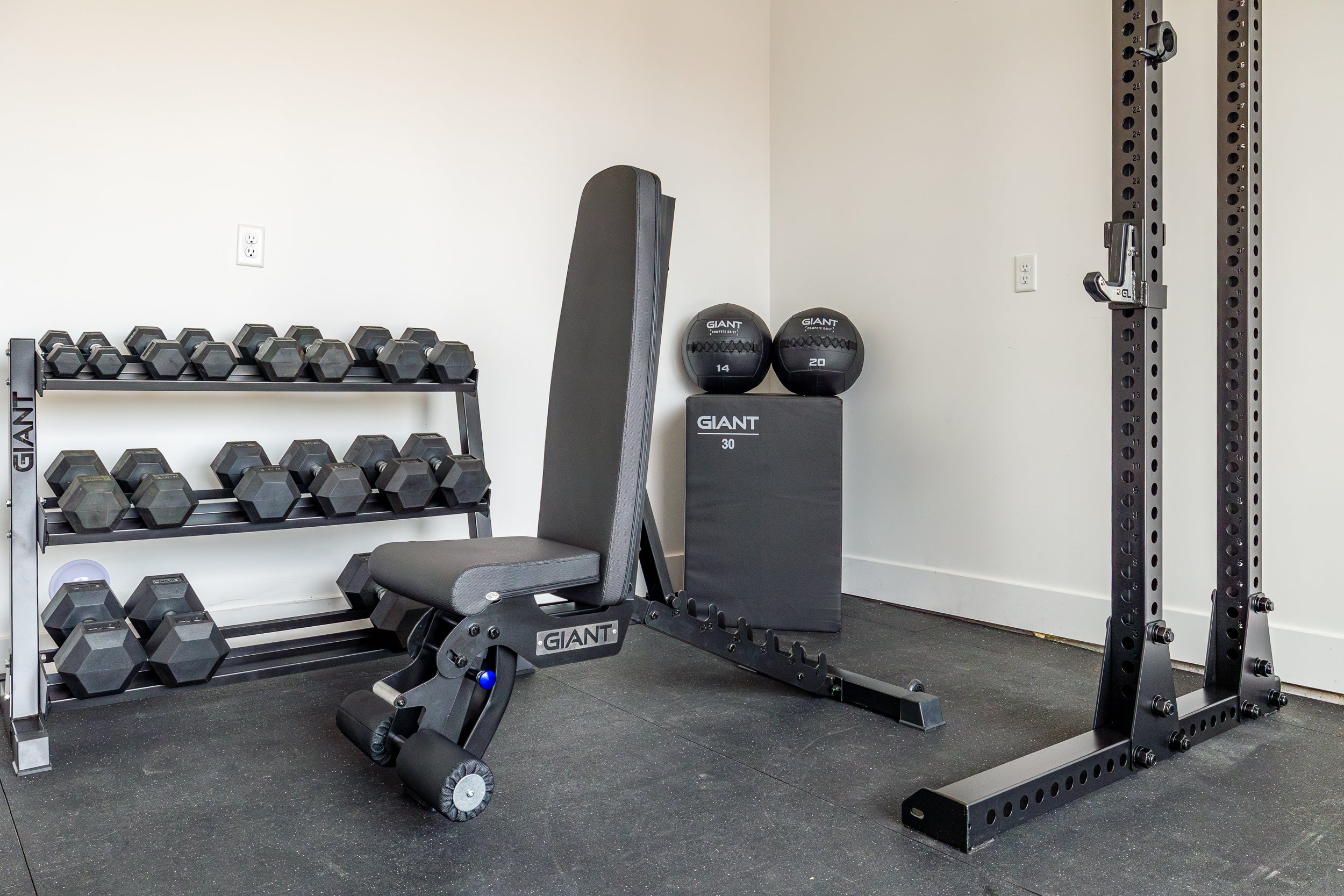 GIANT Adjustable FID Bench - Heavy Duty Weight Bench for Home Gym, Strength Training & Full Body Workouts - Perfect for Powerlifting, CrossFit & Strength Exercises