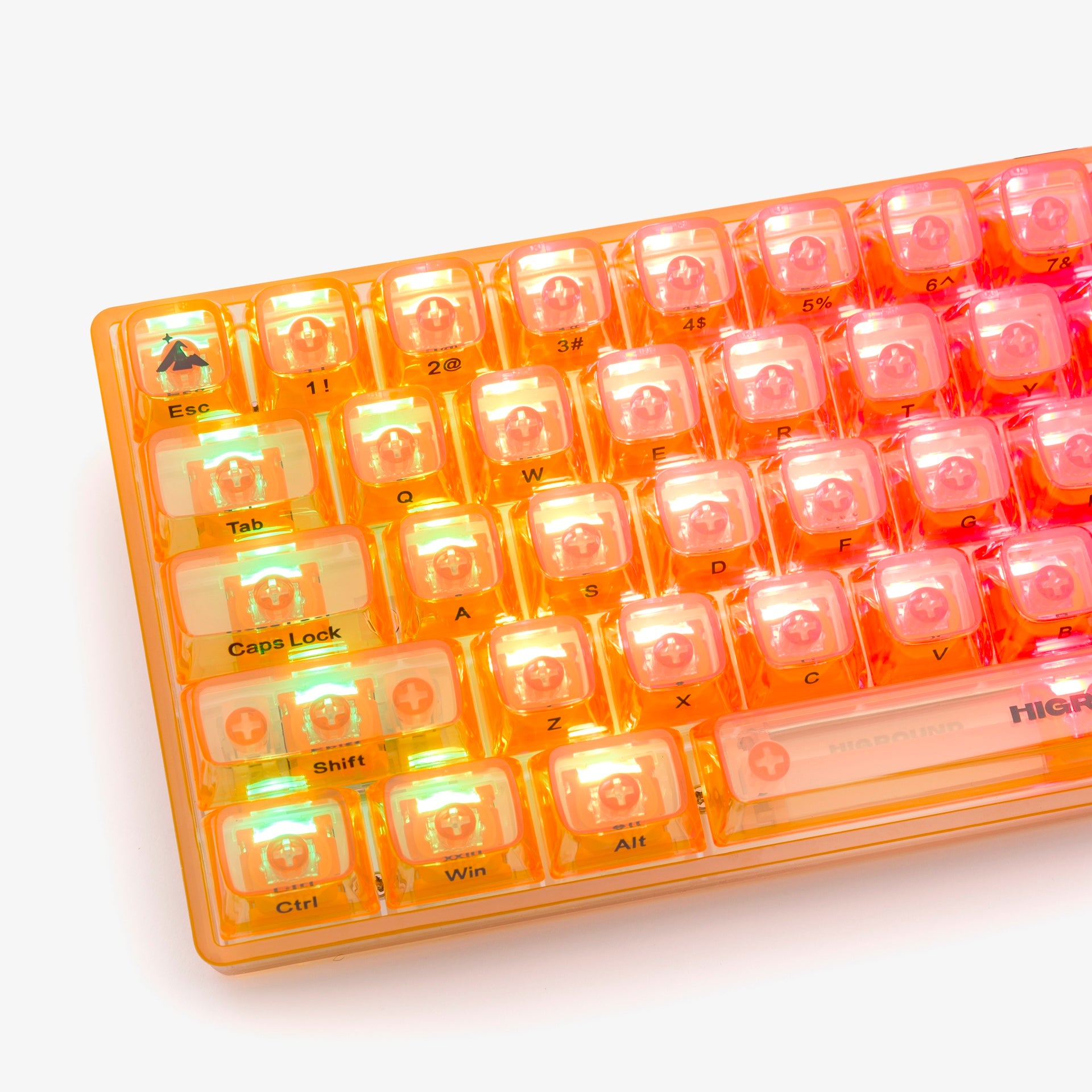 Clear Topaz Basecamp 65 Mechanical Keyboard with Venus Switches - Compact 65% Layout for Gaming & Typing | Perfect for Office Work, Programming & Esports