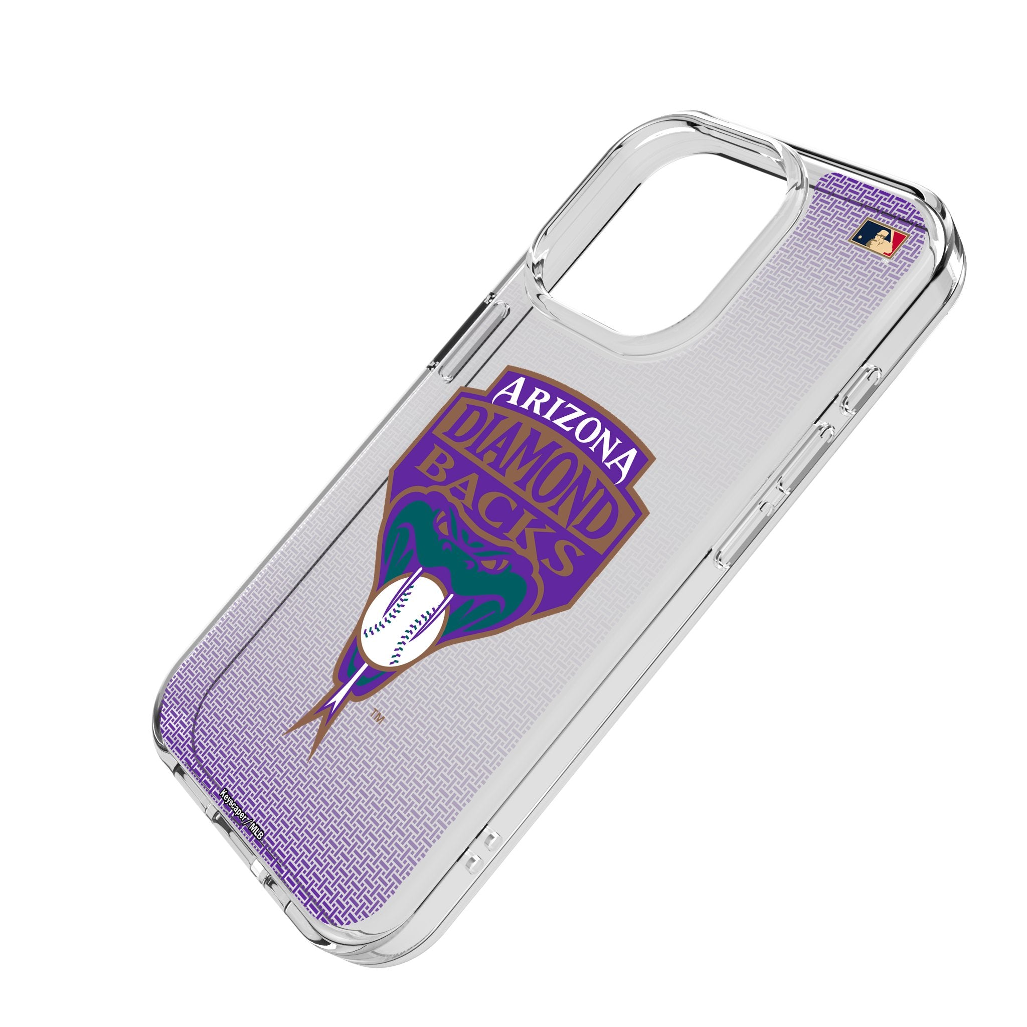 Arizona Diamondbacks 1999-2006 Cooperstown Collection Linen Clear Phone Case for Apple iPhone - Perfect for Baseball Fans & Game Days