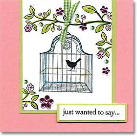 Vintage Birdcage Rubber Stamp Set for Scrapbooking, Card Making & DIY Crafts - Perfect for Wedding Invitations, Journals & Stationery