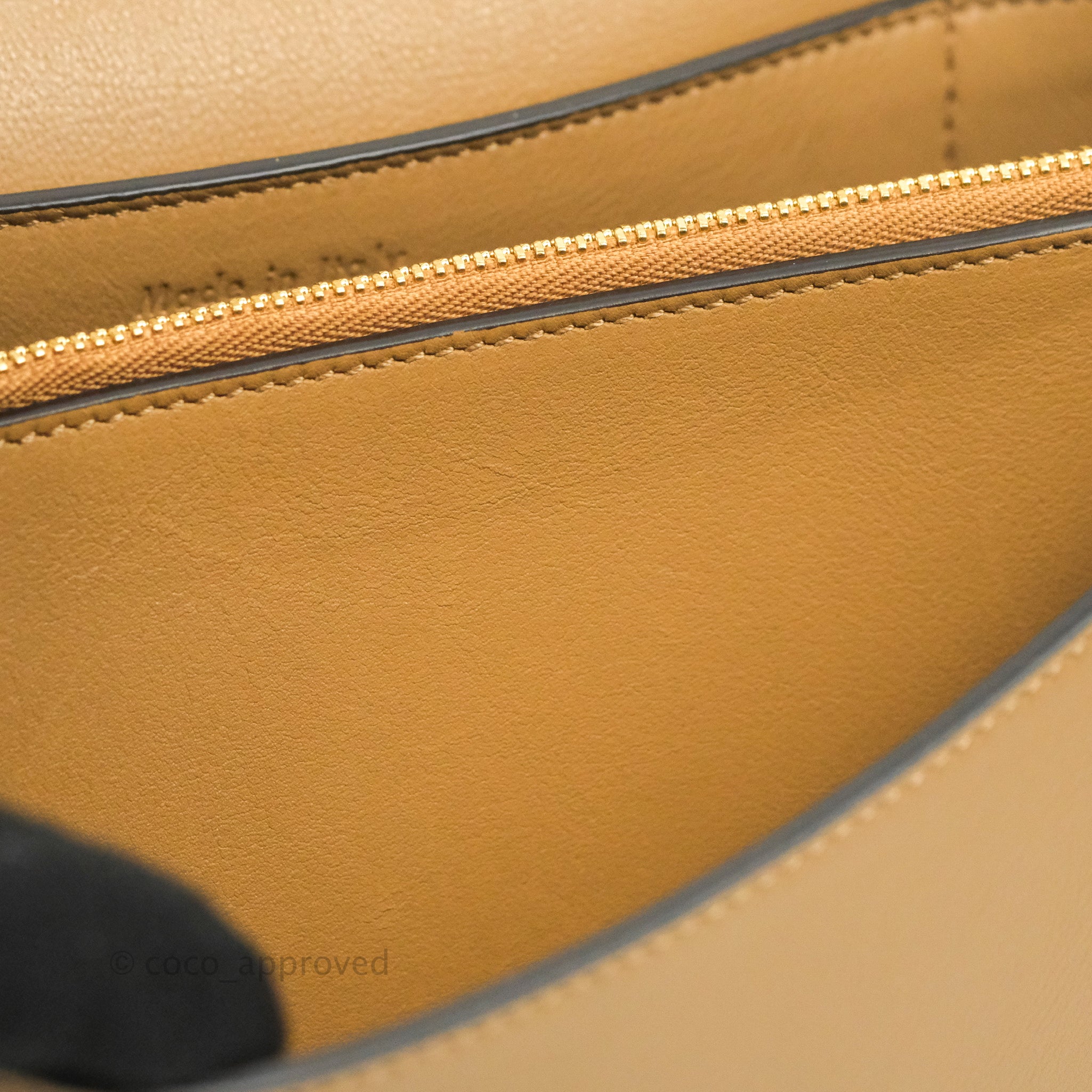 Celine Frame Shoulder Bag in White & Brown Calfskin with Gold Hardware - Luxury Crossbody Purse for Women, Perfect for Work, Travel & Evening Events