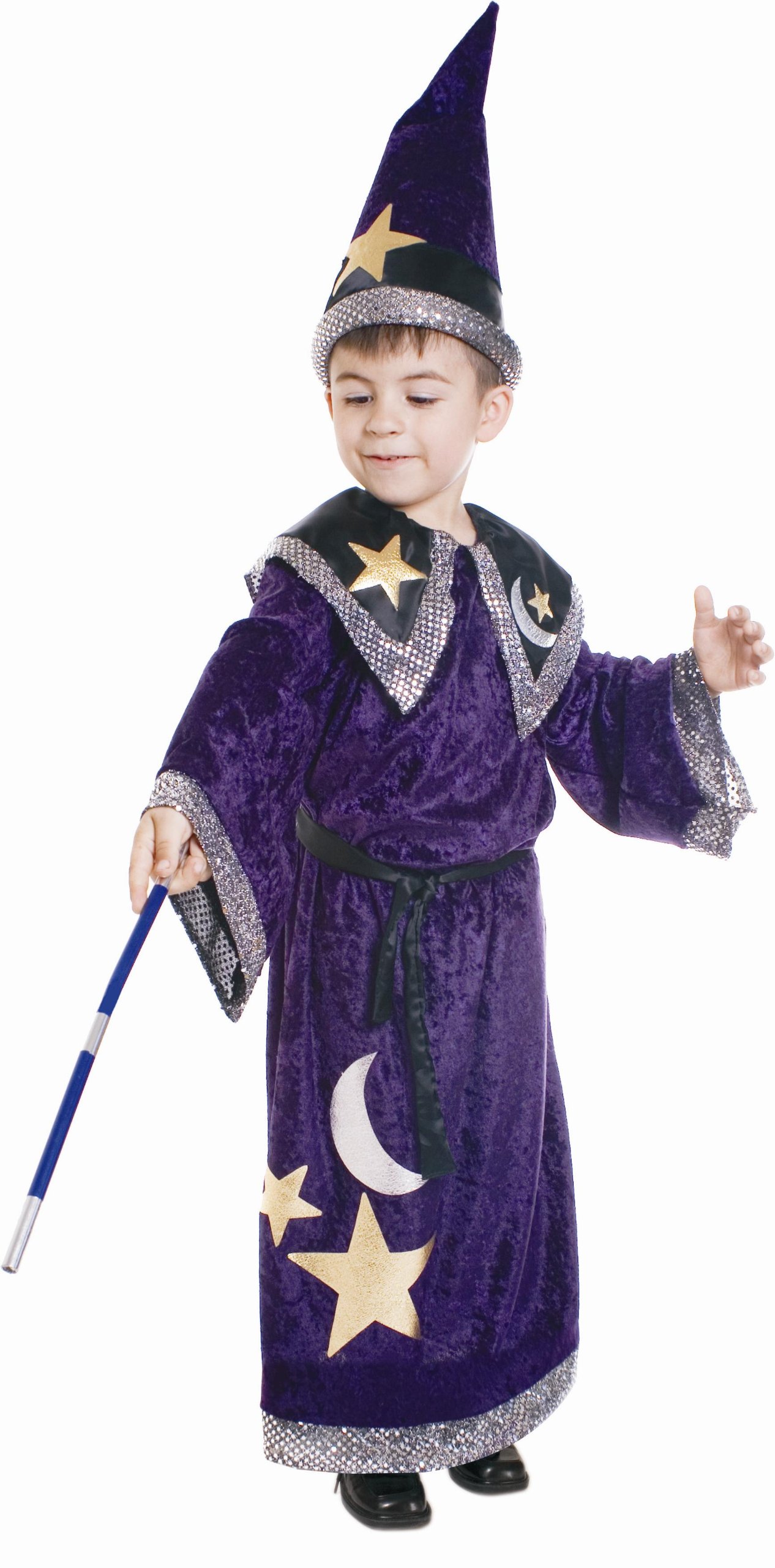 Kids Wizard Costume Set - Boys Warlock Robe & Magic Outfit for Halloween, Cosplay & Fantasy Dress-Up | Durable & Comfortable Halloween Costume for Boys