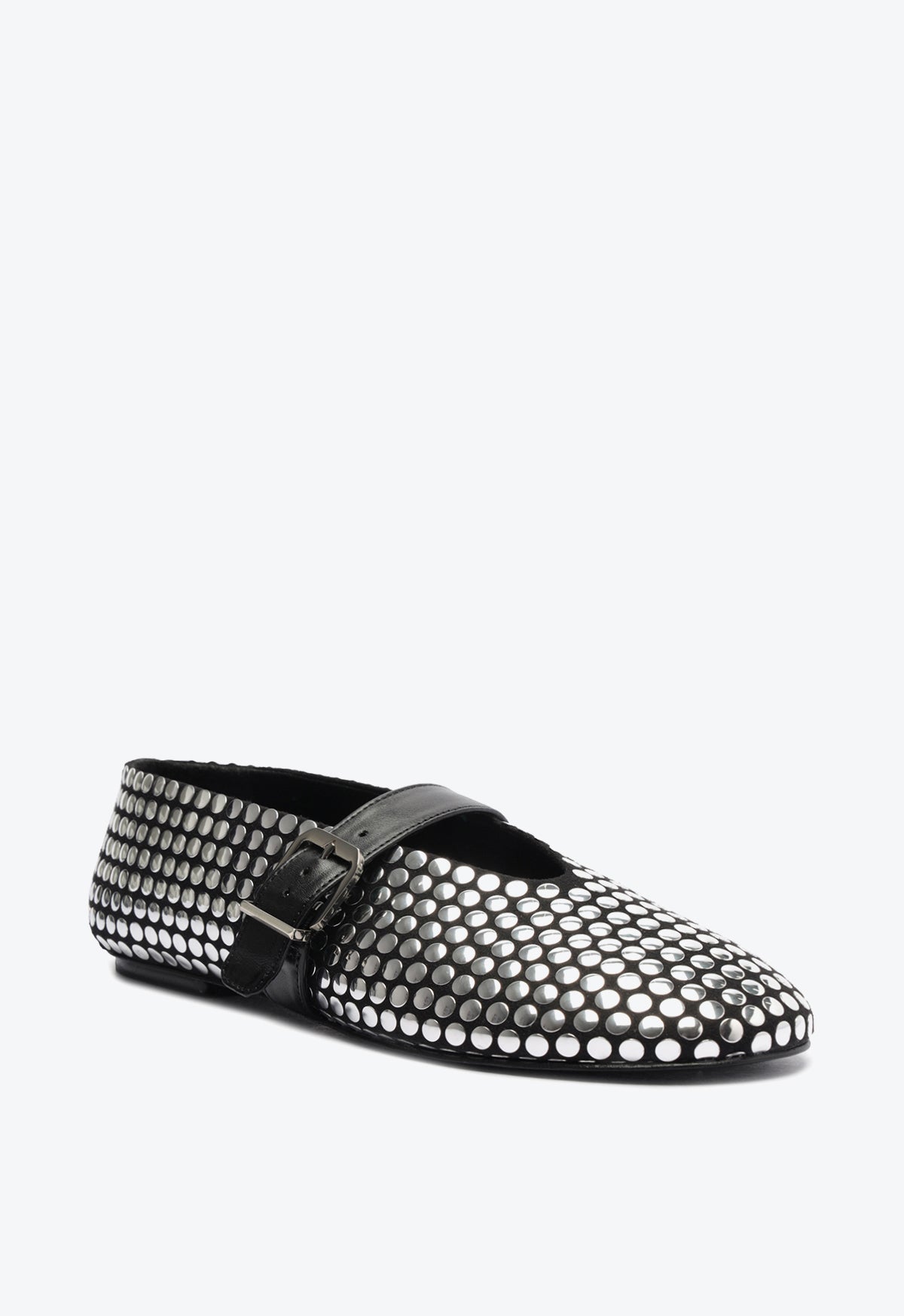 Eiza Studs Ballet Flats for Women - Comfortable & Stylish Pointed Toe Ballerina Shoes | Perfect for Work, Office, and Casual Outfits